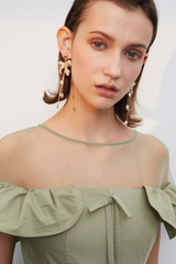 Bow Shape Drop Earrings Ins Street