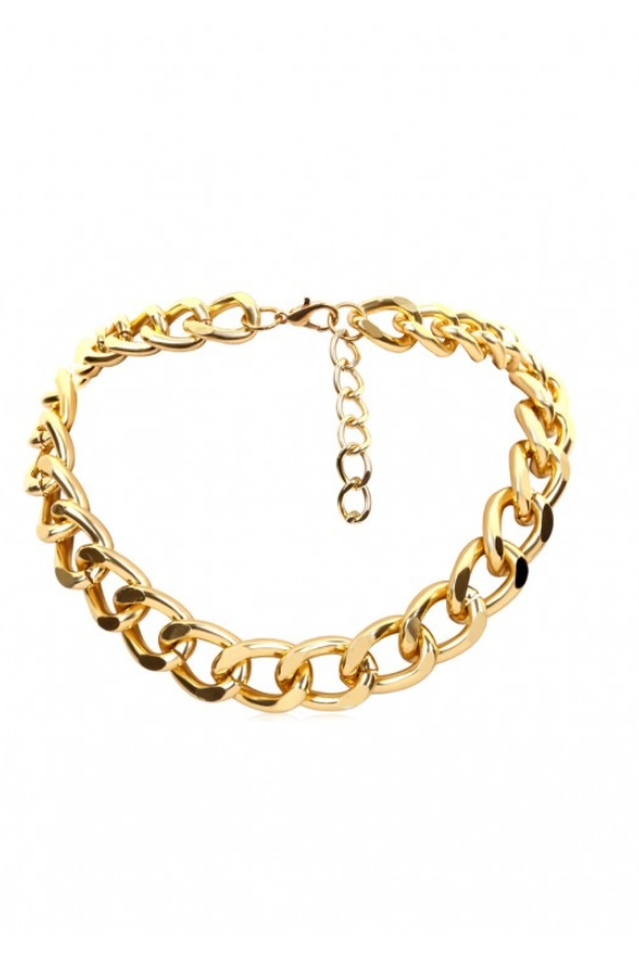 Brief Link Chain Collarbone Necklace Ins Street