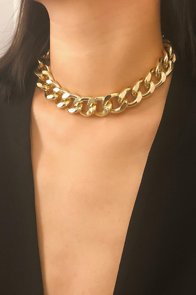 Brief Link Chain Collarbone Necklace Ins Street