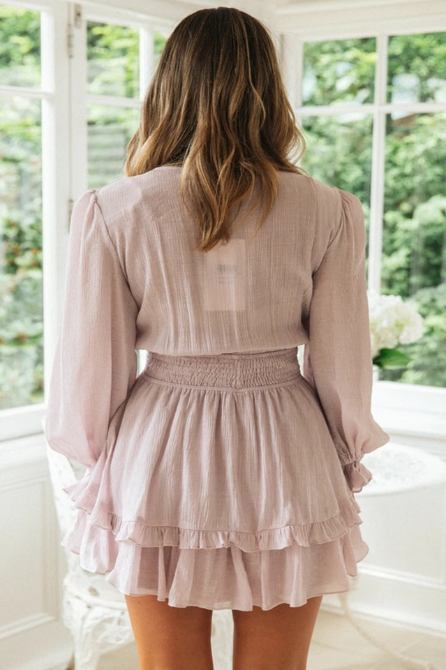 V Neck Summer Mini Dress Ins Street