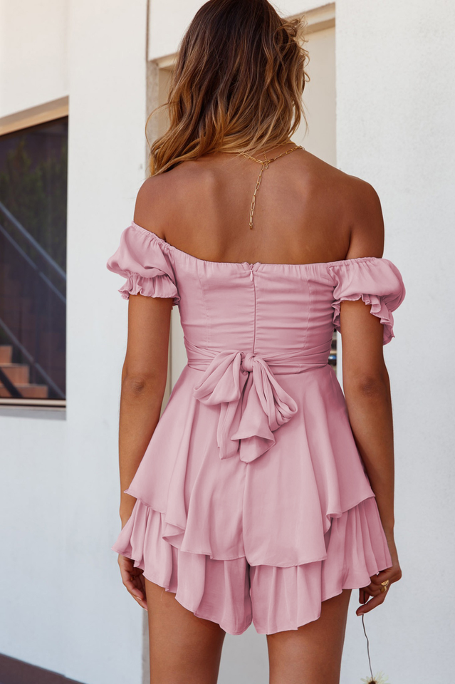 Boho Off Shoulder Romper Ins Street