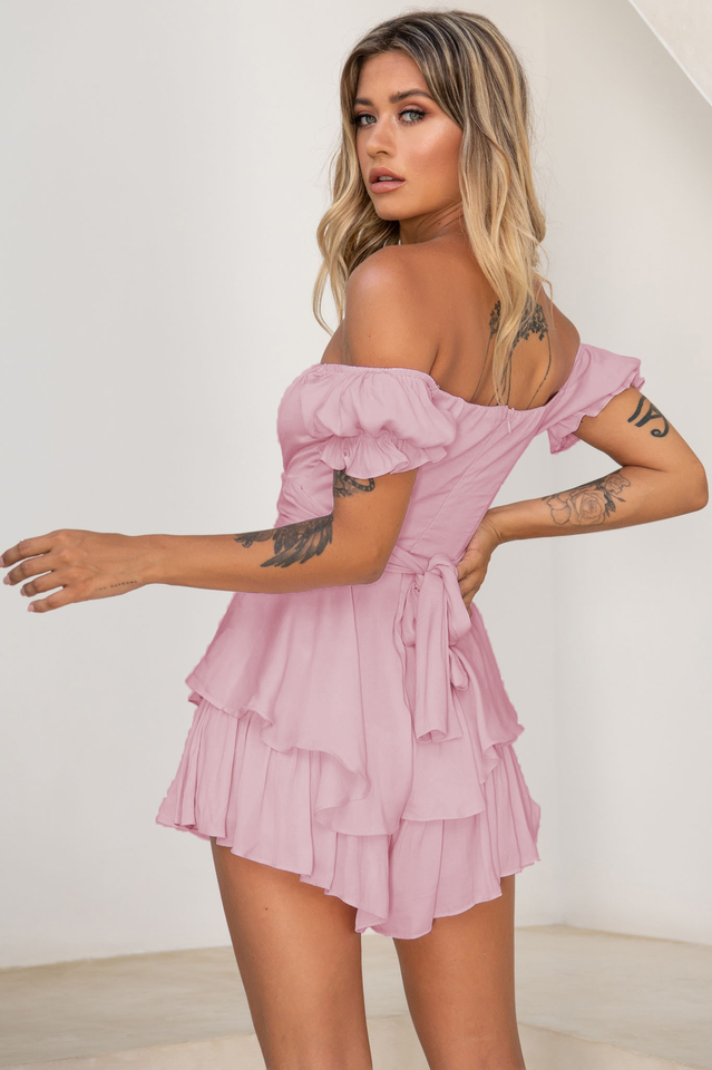 Boho Off Shoulder Romper Ins Street