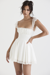 Lace A-Line Mini Dress Ins Street