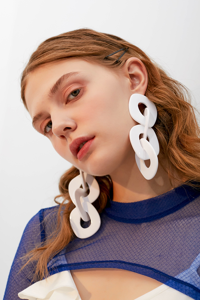 Acrylic Geometric Long Earrings Ins Street