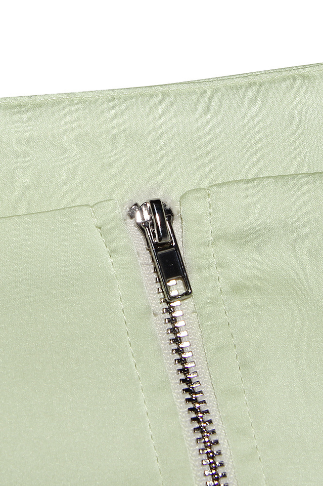 Uriel Mint Crop Top+Uriah Crystal Pencil Skirt Ins Street