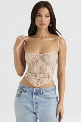 Cream Paisley Lace Top Ins Street