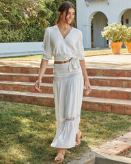 Rosemead Crochet Tiered Maxi Skirt Ins Street