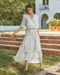 Rosemead Crochet Tiered Maxi Skirt Ins Street