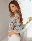 Russell Floral Crop Blouse Ins Street