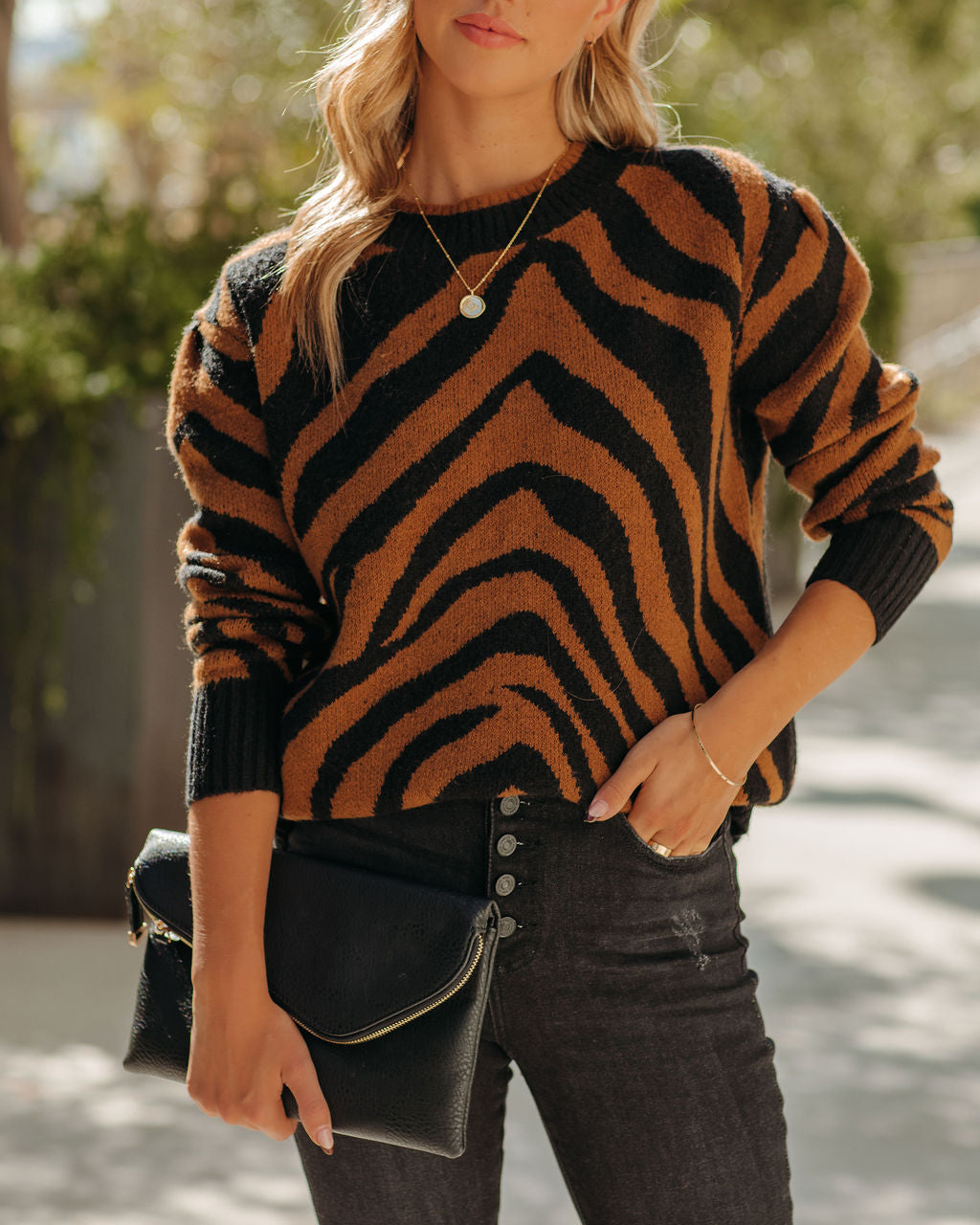 Reuben Knit Tiger Sweater Ins Street