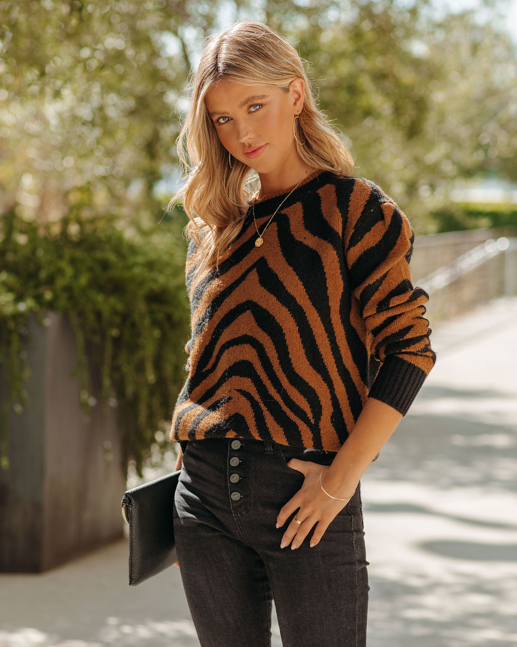 Reuben Knit Tiger Sweater Ins Street