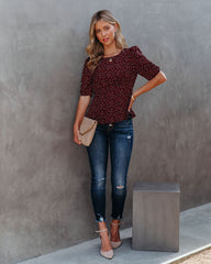 Rexha Leopard Peplum Blouse - FINAL SALE Ins Street