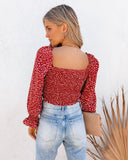Ridley Smocked Tie Front Crop Top Ins Street