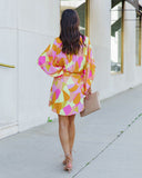 Righteous Adjustable Printed Kimono Dress Ins Street