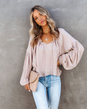 River Bend Peasant Blouse - Oatmeal Ins Street