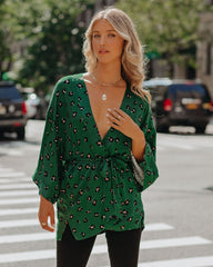 Roe Leopard Kimono Wrap Top Ins Street