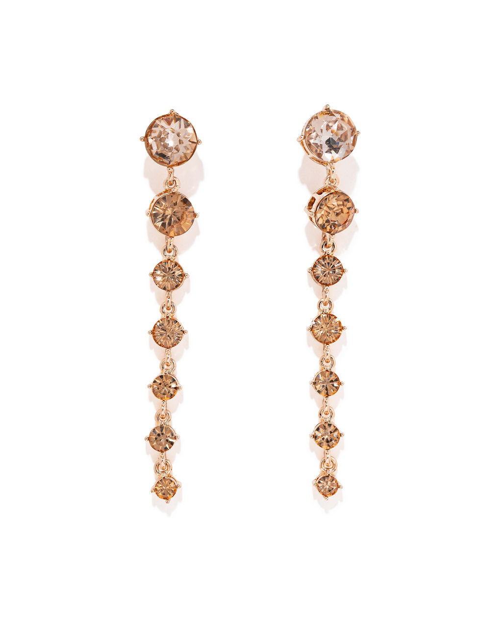 Rose Gold Drop Earrings Ins Street