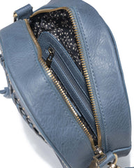 Round Town Crossbody Bag - Navy Ins Street