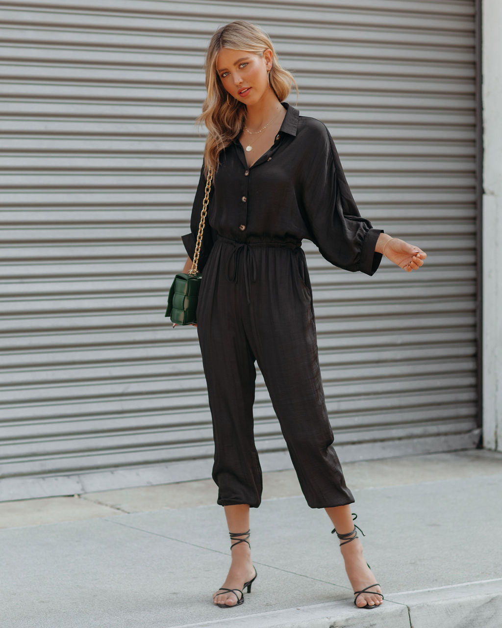 Ruby Pocketed Satin Jumpsuit Ins Street