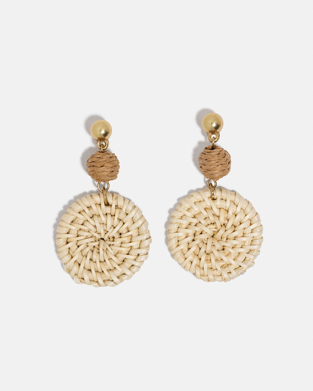 Shashi - Poole Woven Straw Earrings Ins Street