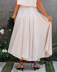 Sagebrush Pocketed Midi Skirt Ins Street