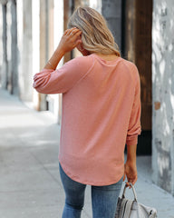 Serafina Knit Raglan Top - Mauve Ins Street