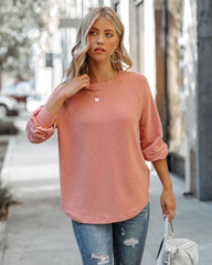 Serafina Knit Raglan Top - Mauve Ins Street