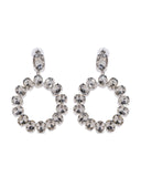 Shashi - Frosted Statement Earrings - Silver Ins Street