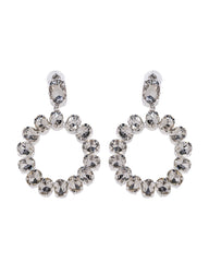 Shashi - Frosted Statement Earrings - Silver Ins Street