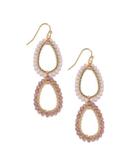 Shay Beaded Drop Earrings - Lavender Ins Street