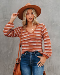 Shiva Cotton Striped Crop Sweater Ins Street