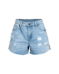 Shiva High Rise Distressed Denim Shorts Ins Street