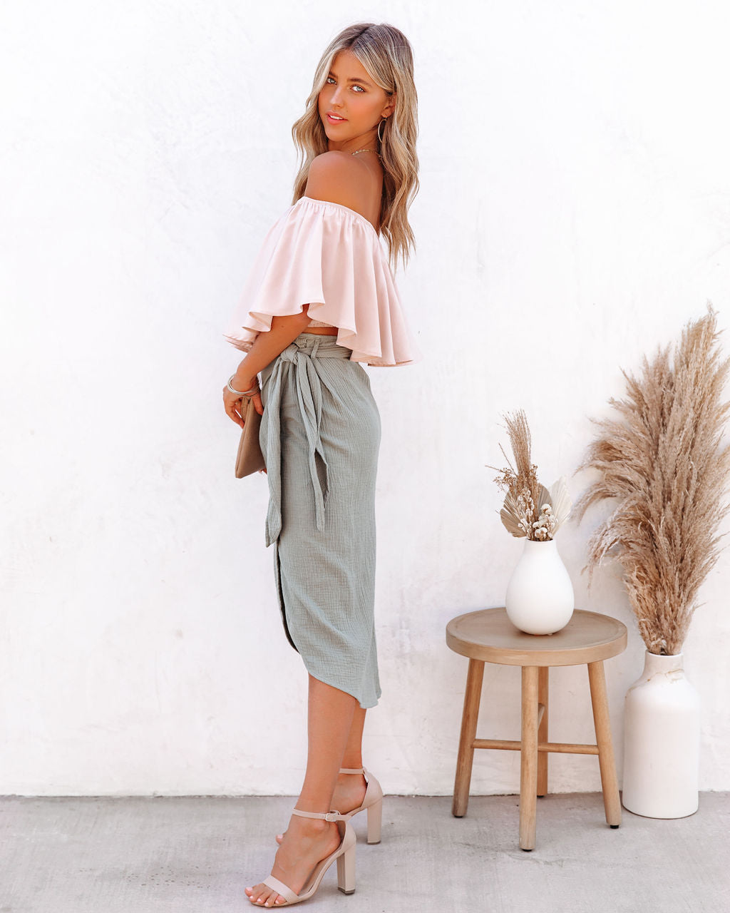 Slow Kiss Off The Shoulder Top - Nude - FINAL SALE Ins Street