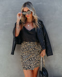 So Social Leopard Wrap Mini Skirt - FINAL SALE Ins Street