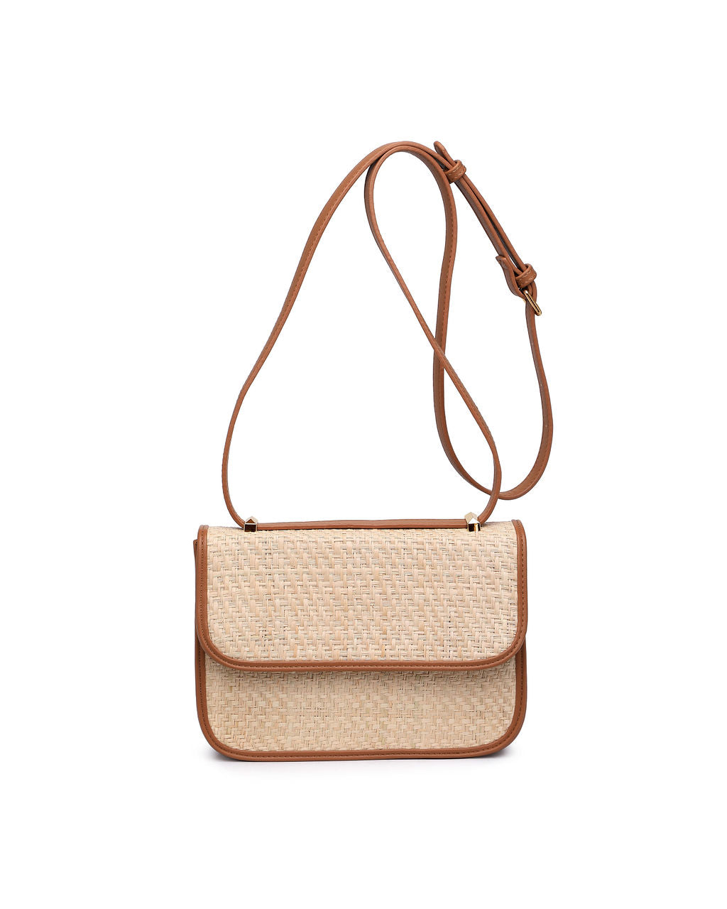 Sophie Woven Crossbody Bag - Beige Ins Street