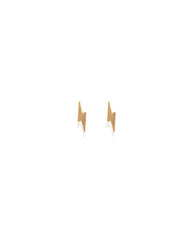 Speed Of Light Stud Earrings - Gold Ins Street