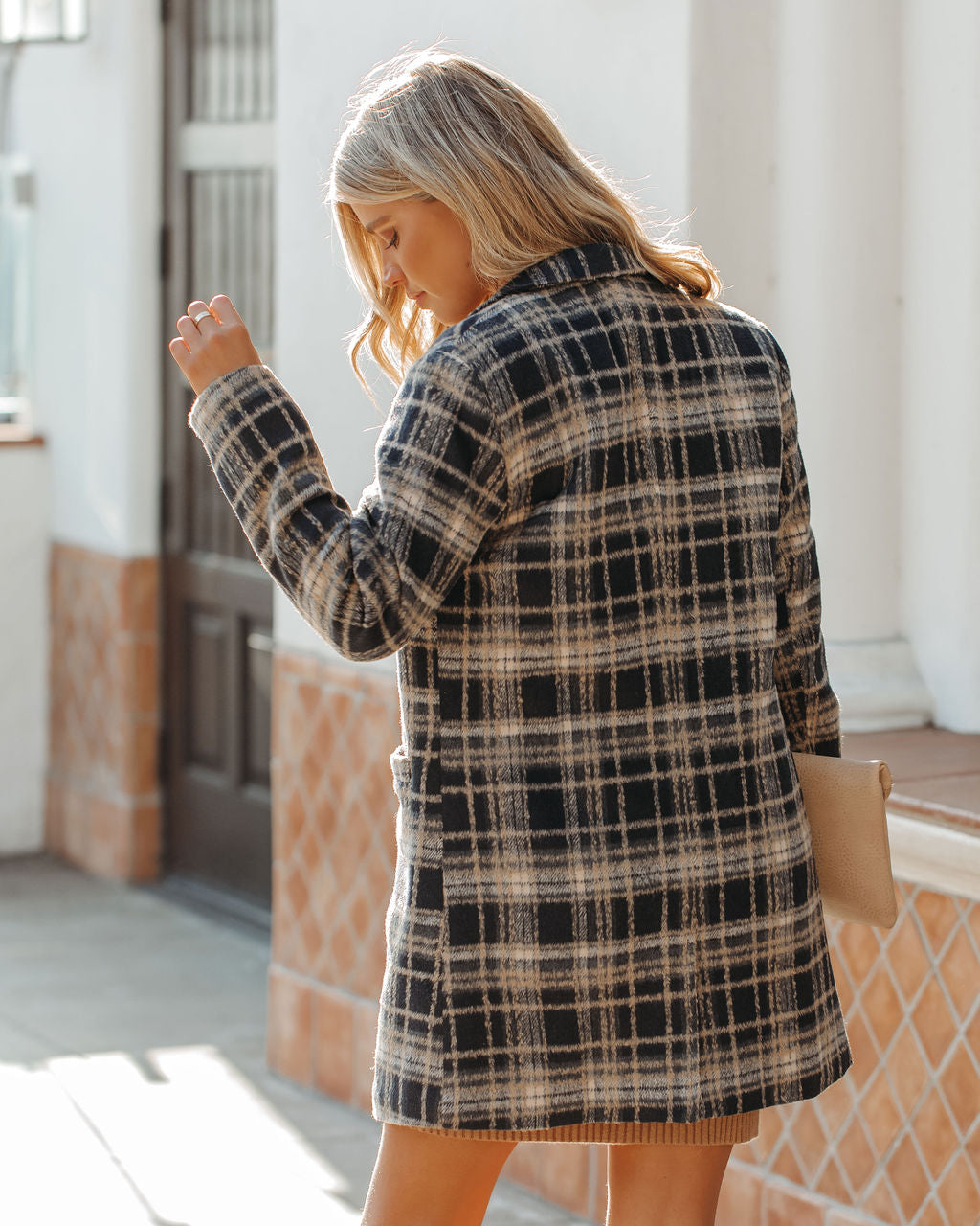 Stan Pocketed Plaid Coat - Midnight Navy - FINAL SALE Ins Street