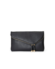 Stella Crossbody Envelope Zip Clutch - Black Ins Street