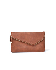 Stella Crossbody Envelope Zip Clutch - Tan Ins Street