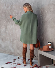 Suzy Turtleneck Tunic Sweater - Olive Ins Street