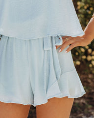 Sweet As Sugar Ruffle Romper - Light Blue Ins Street