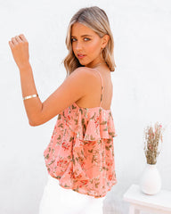 Swing Floral Ruffle Cami Tank Ins Street