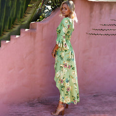 Israella Floral Wrap Maxi Dress - Sage - FINAL SALE Ins Street