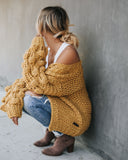 Tender Loving Care Knit Cardigan - Mustard - FINAL SALE WISH-001
