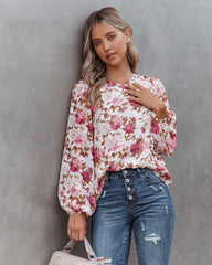 Truffle Floral Blouse - FINAL SALE ON T-001