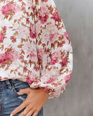 Truffle Floral Blouse - FINAL SALE ON T-001