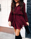 Manchester Adjustable Balloon Sleeve Dress Ins Street