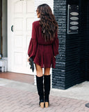 Manchester Adjustable Balloon Sleeve Dress Ins Street