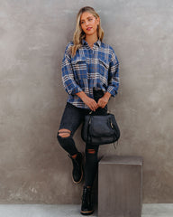 Tomas Cotton Plaid Button Down Top - FINAL SALE BY T-001