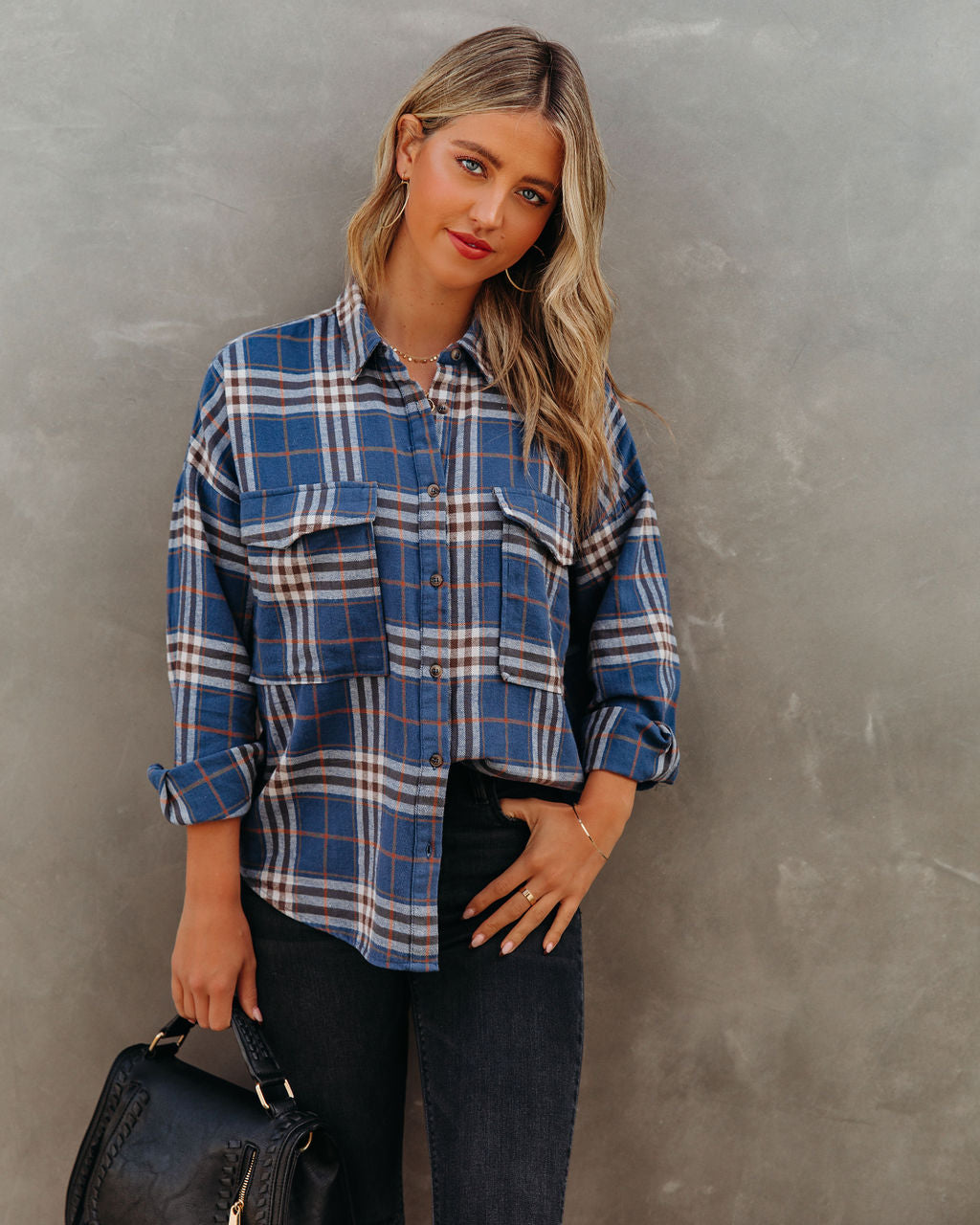 Tomas Cotton Plaid Button Down Top - FINAL SALE BY T-001